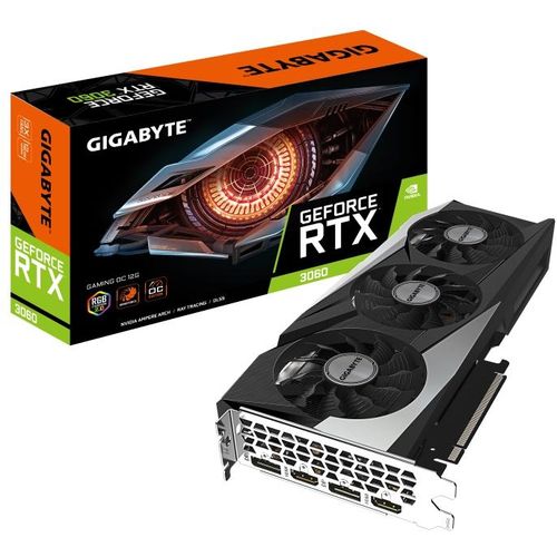 GIGABYTE nVidia GeForce RTX 3060 12GB 192bit GV-N3060GAMING OC-12GD rev 2.0 LHR grafička karta slika 1