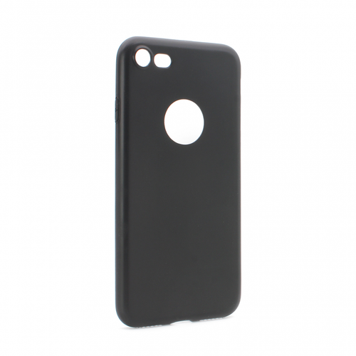 Torbica silikonska Skin za iPhone 8 mat crna (sa otvorom za logo) slika 1
