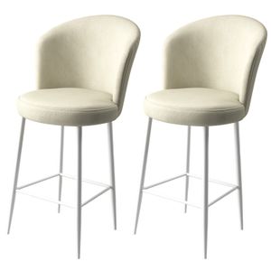 Alte - Cream, White Cream
White Bar Stool Set (2 Pieces)