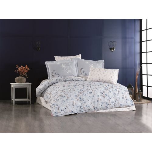 Jardin - Dark Blue Dark Blue
Cream Poplin Double Quilt Cover Set slika 1