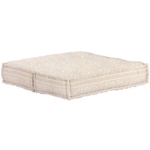 283794 Pouffe 100x100x20 cm Beige Fabric slika 28