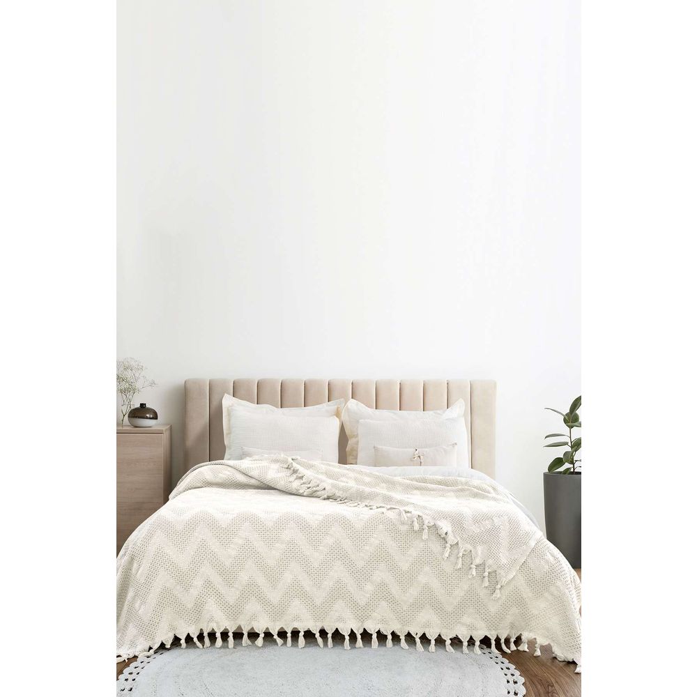 Double pique Naomi, colour: cream slika 1