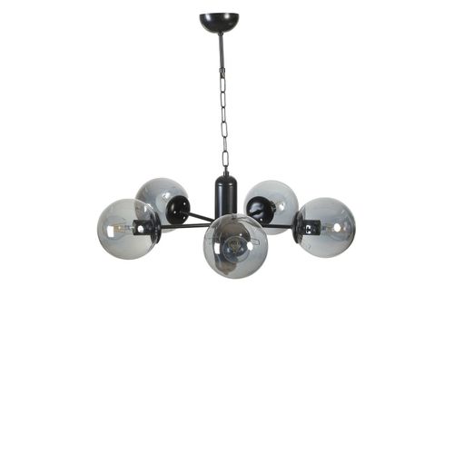 Bankok 5 Li Siyah Füme Camlı Avize Black
Fume Chandelier slika 2