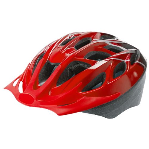 Biciklistička kaciga Infusion, crveno/crna,52/58 cm ili 58/62 cm slika 1