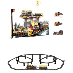 MKV824314 Retro Train Električni vozić sa prugom 51,5x7,3cm