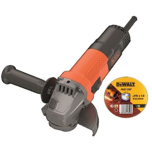 Black & Decker BEG110A5 kutna brusilica 750 w 115 mm + DT3506 gratis listovi slika 1