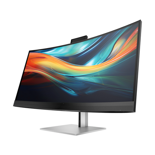 HP 8Y2R2E9 39.7" IPS AG Curved 5K2K WUHD 5120x2160@60Hz Conferencing monitor,21:9,1000:1,5ms,300cd/m2,178°/178°,Camera 13MP,2 Thunderbolt 3,4 USB-A 3.1,1 HDMI 2.0,1 DP 1.4,1 RJ-45,VESA 100x100mm,2x5W,Height,Tilt,Swivel,Black/Silver,3yw,HP S7 Pro 740pm slika 2