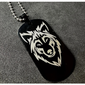 Ogrlica I am Wolf, Black