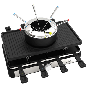 Električni Roštilj / Raclette / Fondue od sira, 3u1, 1400W