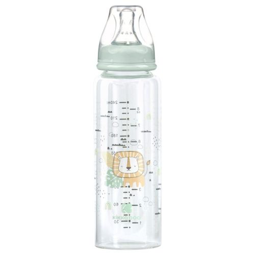 Kikka Boo Staklena flašica Savanna 240ml 3m+ Mint slika 1