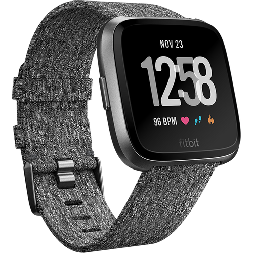 Fitbit FB505BKGY Versa pametni sat Special Edition Charcoal Woven slika 1