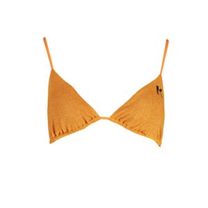 KARL LAGERFELD BEACHWEAR TOP WOMEN'S COSTUME ORANGE