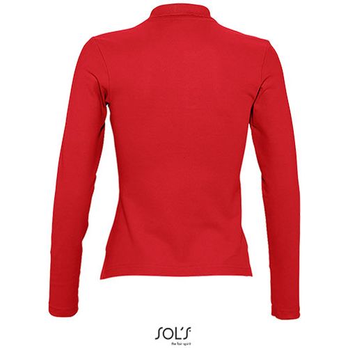 PODIUM ženska polo majica sa dugim rukavima - Crvena, S  slika 5