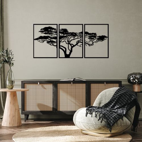 Acacia Tree Black Decorative Metal Wall Accessory slika 2