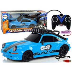 Sportski auto Porsche 68 na daljinsko upravljanje 1:18 plavi