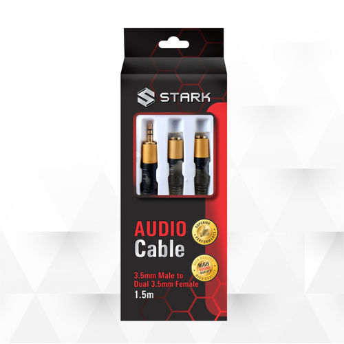 Kabl STARK audio 3.5mm stereo na 2X3.5mm stereo slika 1