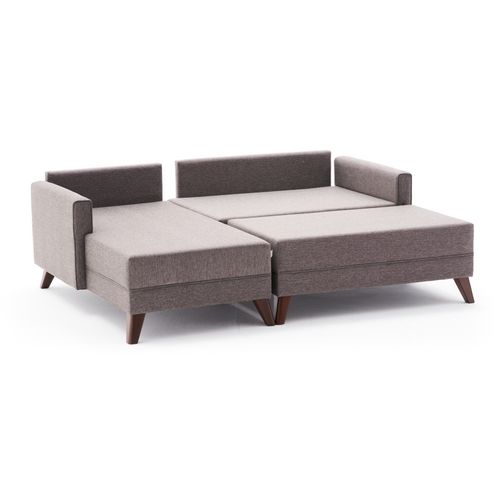 Atelier Del Sofa Kutna garnitura na razvlačenje, Smeđa, Bella Mini Corner Sofa Left - Brown slika 9