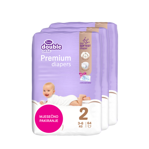 Violeta pelene COTTON sa maramicama Water veličina 2 XXL 3pack, mjesečno pakiranje slika 2