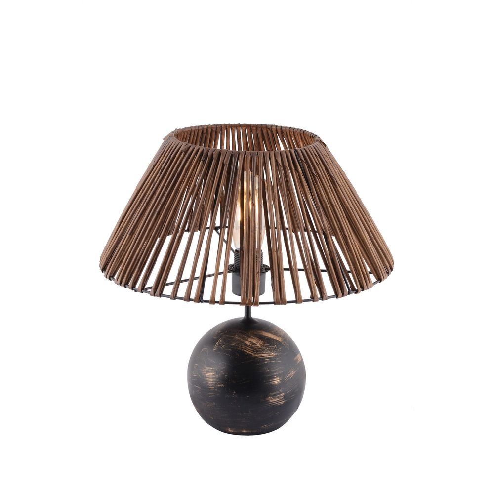 Lampa za sto Balloon Bamboo u crnoj, bijeloj i zlatnoj boji slika 4
