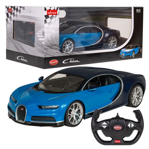 Licencirani auto na daljinsko upravljanje Bugatti Chiron 1:14 RASTAR - plavi slika 7