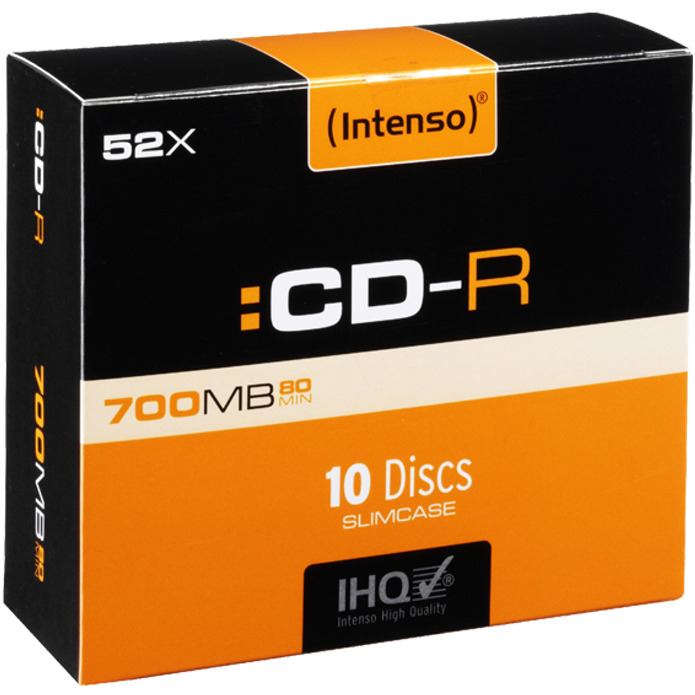 (Intenso) CD-R 700MB (80 min.) pak. 10 komada Slim Case - CD-R700MB/10Slim slika 1