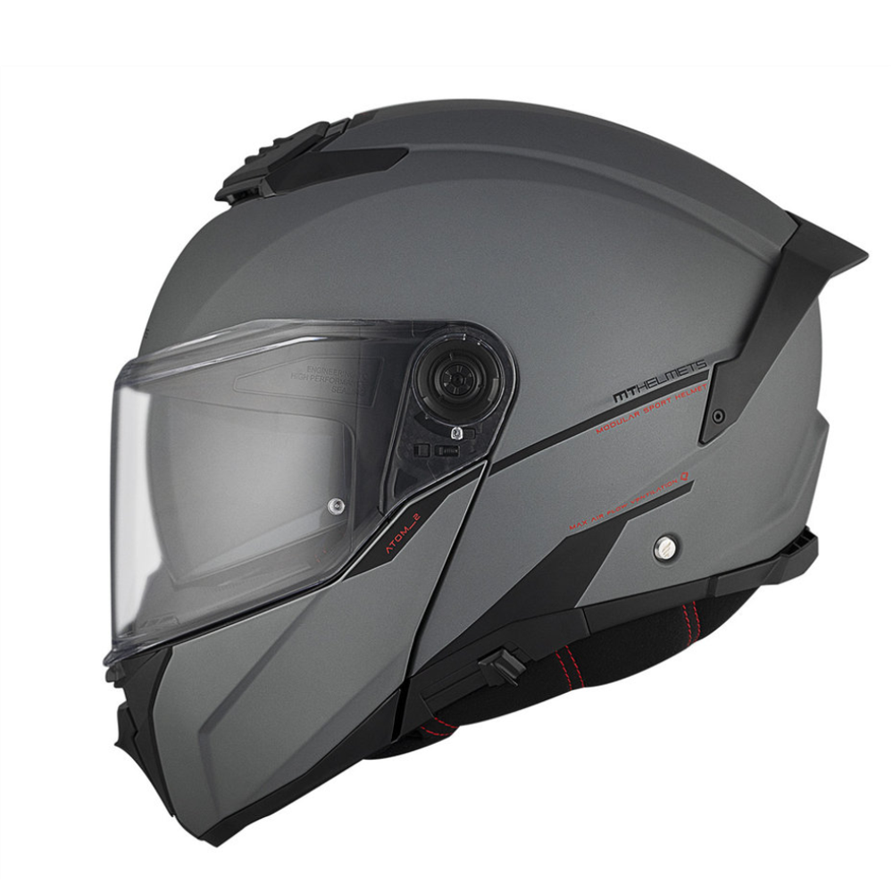 MT Helmets Atom 2 SV Solid A2 Matt Titanium slika 1