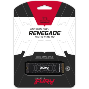 Kingston SSD 1TB NVMe M.2 Fury Renegade, PCIe 4.0R/W : 7300/6000MB/s, with heatisnk