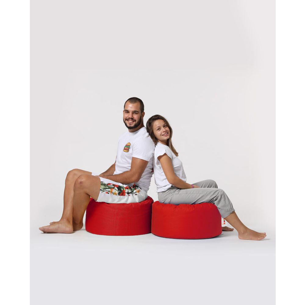 Okružni Pouf - Crveni Vrt Pouffe slika 9
