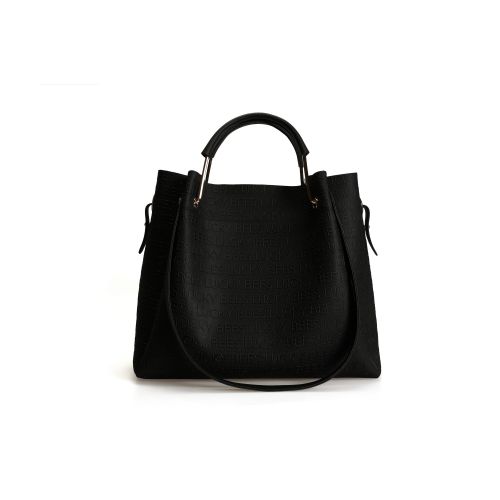 Lucky Bees Ženska torbica ABIGAIL crna veća, 275 - Leather Black slika 9