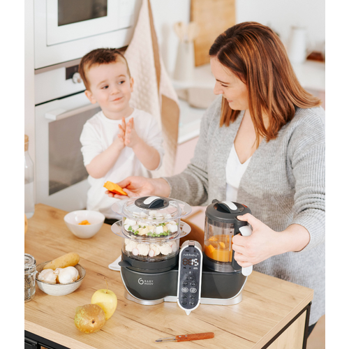 Babymoov Nutribaby+ kuhalo/mixer - Industrial Grey slika 4