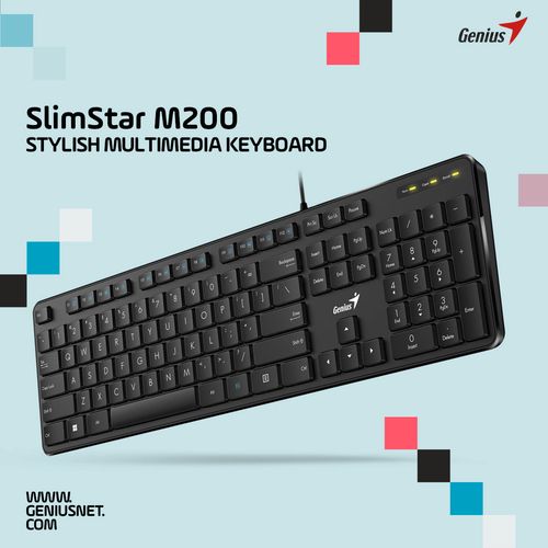 Genius SlimStar M200,BLK,USB,US slika 2