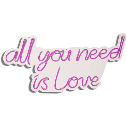 Wallity Ukrasna plastična LED rasvjeta, All You Need is Love - Pink slika 4