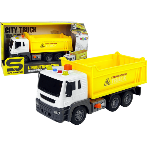 Građevinski kamion s prikolicom 1:16 žuti slika 1