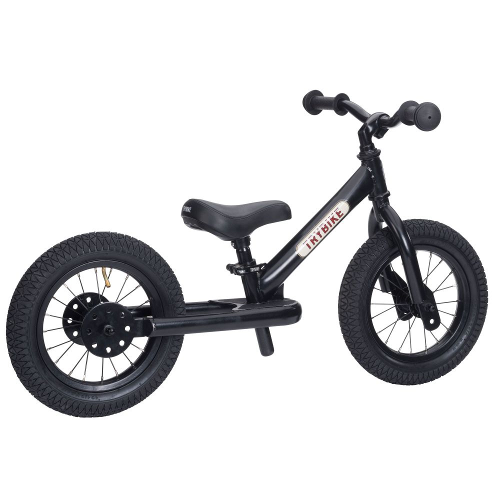 TRYBIKE Balans bicikl 2u1 Steel, Black slika 4