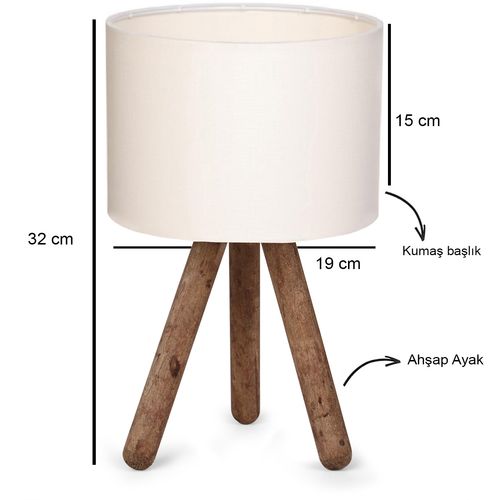 Opviq AYD-2939 Cream Table Lamp slika 3