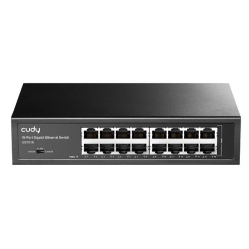 Cudy GS1016 16-Port 10/100/1000M Switch,16x Gbit  RJ45 port, rackmount (Alt. Teg1016d, PFS3016-16G) slika 1