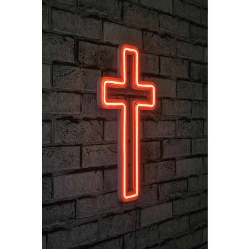 Wallity Ukrasna plastična LED rasvjeta, Cross Sign - Red slika 2