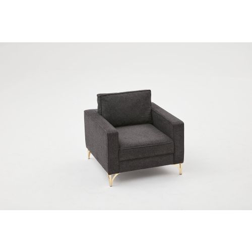 Atelier Del Sofa Sofa, Antracit Zlato, Berlin - Anthracite, Gold slika 7