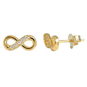 J&B Jewellery 925 Srebrne minđuše na šrafić 00022-Gold