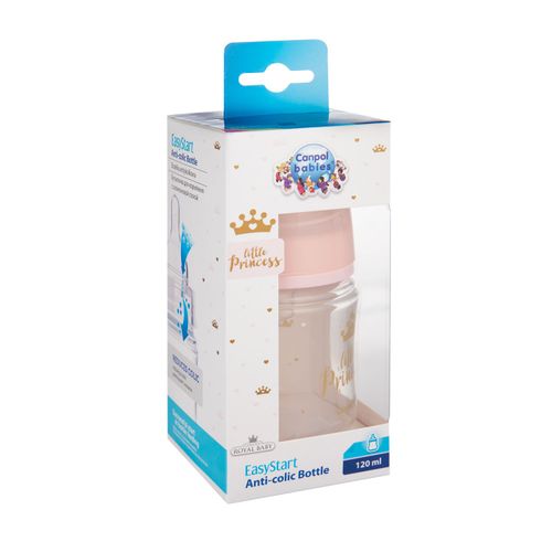 Canpol baby flašica 120ml široki vrat, pp - royal baby - pink slika 2