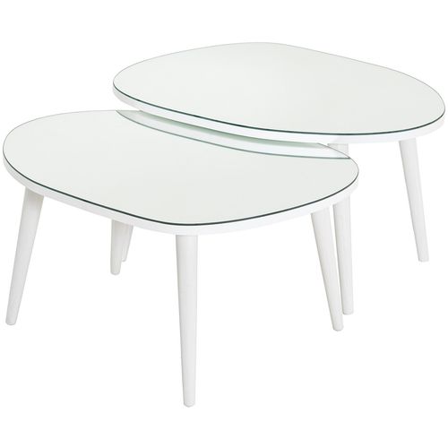 Gusto - White White Nesting Table (2 Pieces) slika 5