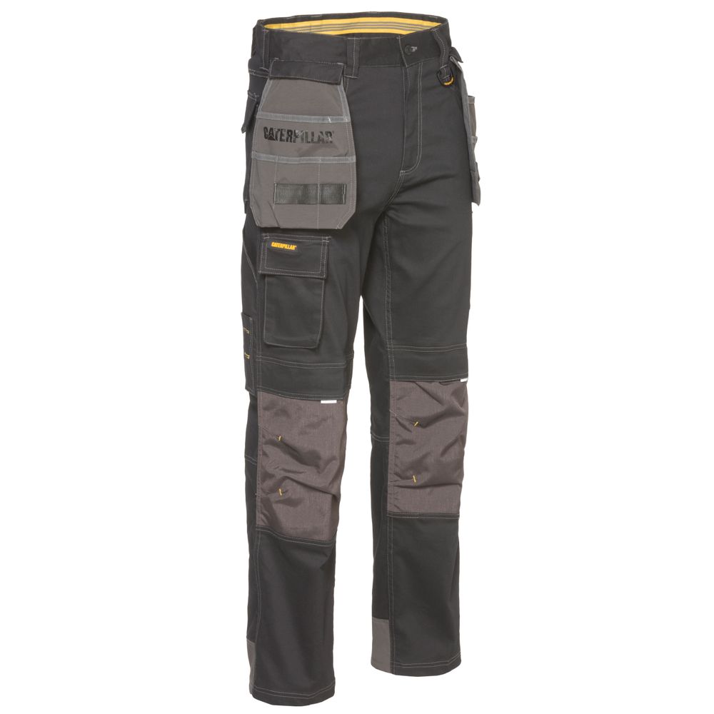 MUŠKE RADNE HLAČE CAT CRNO-GRAFIT 34/30 EUR 48/50  CAT 1810008 CG 34-30 slika 1
