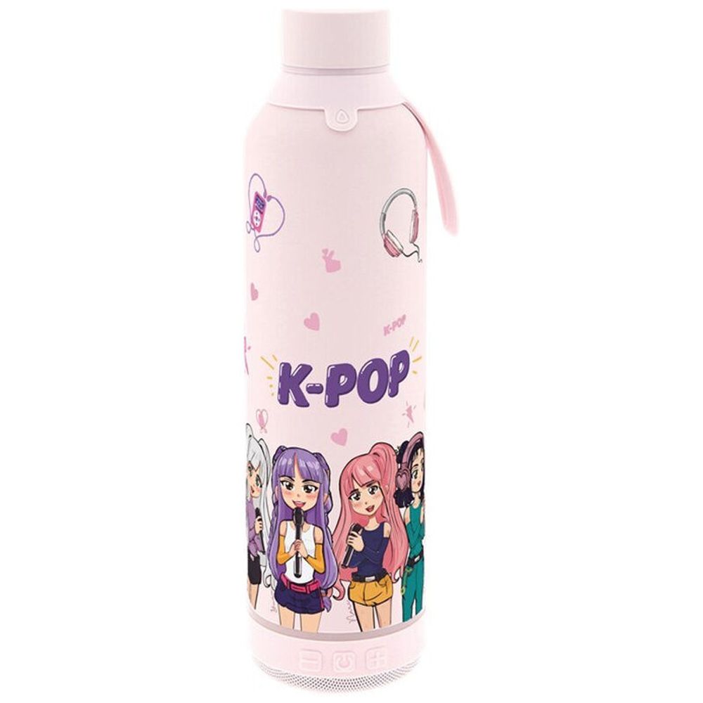 Termo boca s zvučnikom Pink K-Pop 600 ml slika 1