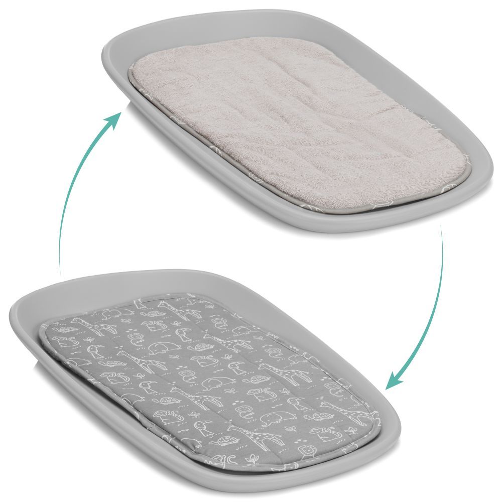 Fillikid navlaka za podlogu za prematanje Eva 61x36 cm, Safary grey slika 3