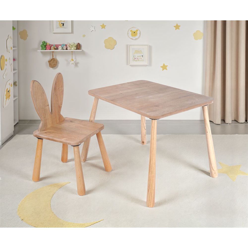 BLTYZ-AKTV059 Set Stola za Djecu od Hrasta slika 1