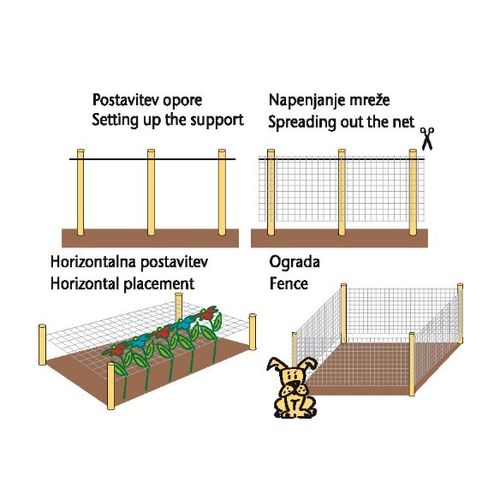 Mreža MARNET za povrće 1,20x100 metara slika 2