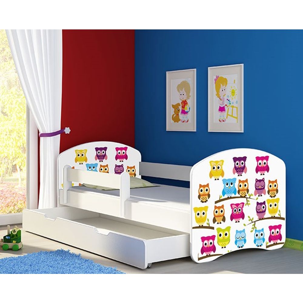 ACMA Dječiji krevet Acma II sa ladicom White - 160x80cm - Dezen 31 slika 1