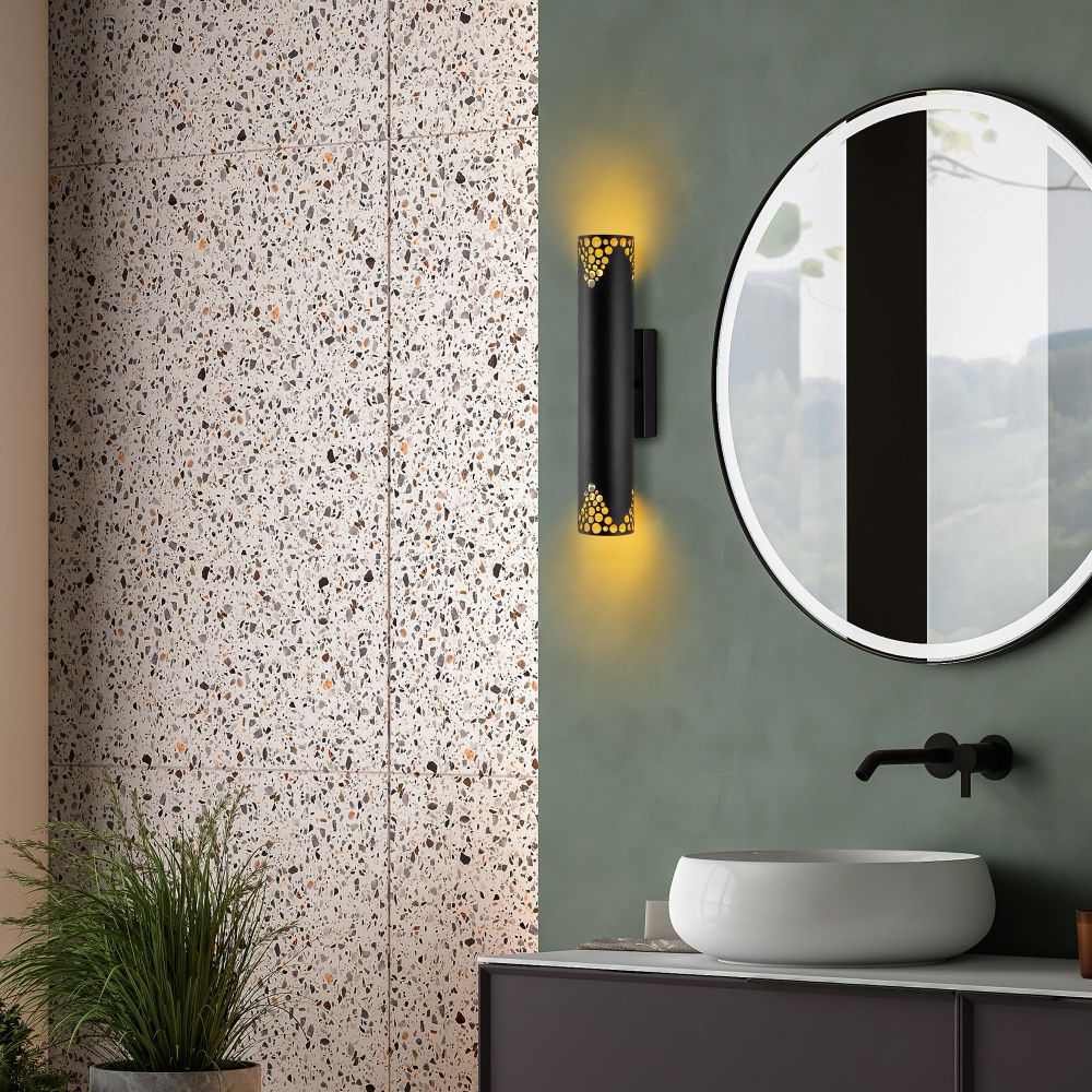 Zidna Lampa Halo - 15371, boje: Crna slika 2