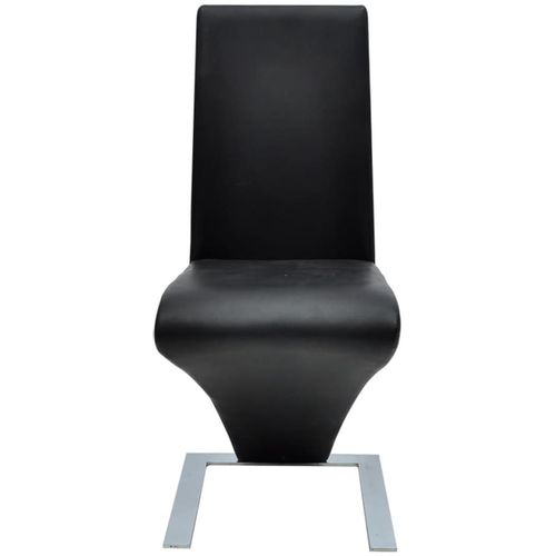 Blagovaonske stolice od umjetne kože 4 kom crne slika 26
