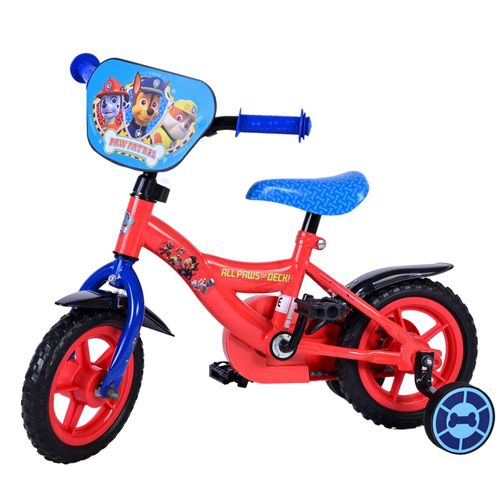 Dječji bicikl Paw Patrol 10" s fiksnim prijenosom - crveno-plavi slika 9